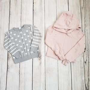 GAP Heart Sweatshirt/Pink Hoodie